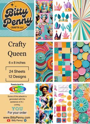 PP0042 Bitty Penny Crafty Queen paper pack