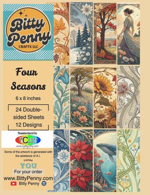 PP0043 Bitty Penny Four Seasons paper pack