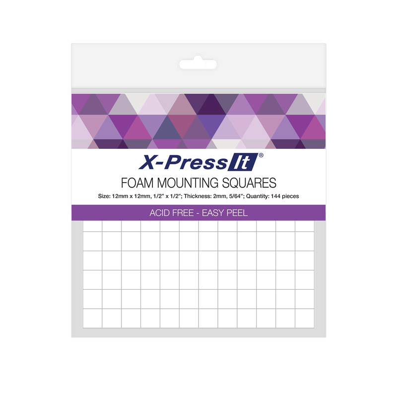 AT0008 Foam Mounting Squares 12 x 12 mm (144pcs)