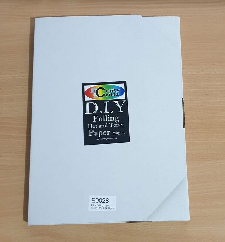 E0028 DIY Foiling Paper 8.5 x 11" 100lb (250gsm)