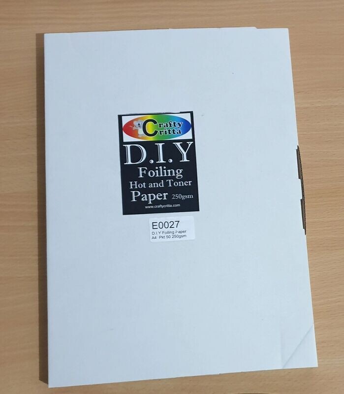 E0027 DIY Foiling Paper A4 (210 x 297mm) 100lb (250gsm)