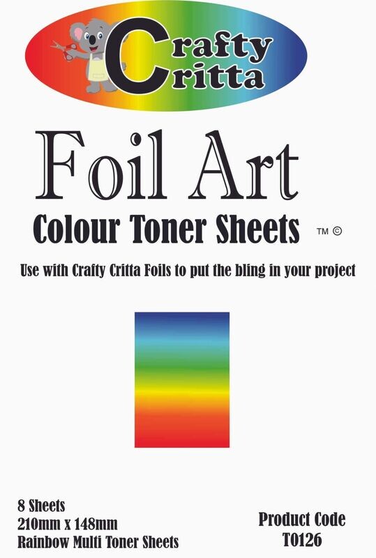 T0126 Rainbow Multi Coloured Toner Sheets