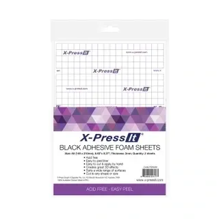 AT0015 A5 Black Adhesive Sheets