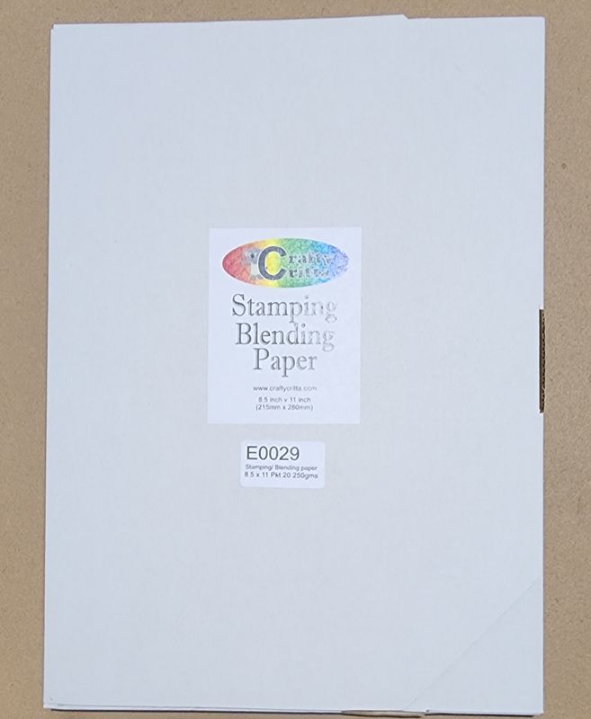 E0029 Stamping / Blending Paper 8.5 x 11" 100lb (250gsm)