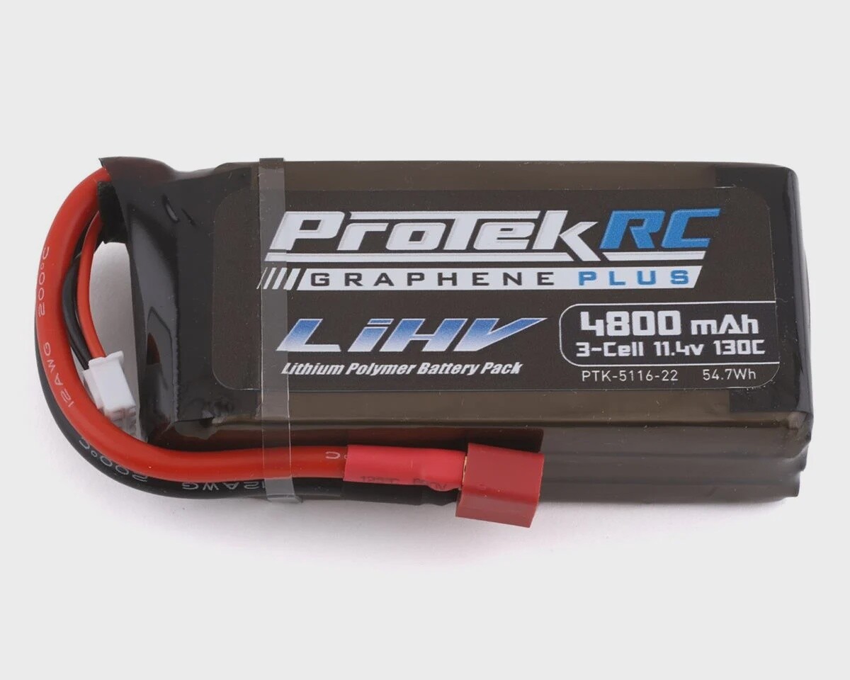 ProTek RC 3S 130C Low IR Si-Graphene + HV Shorty LiPo Battery (11.4V/4800mAh)
