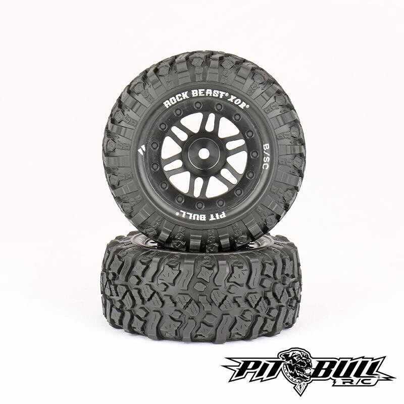 Pit Bull Tires Rock Beast XOR 2.2/3.0 Premounted Short Course Tires (2) (Basher)