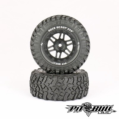 Pit Bull Tires Rock Beast XOR 2.2/3.0 Premounted Short Course Tires (2) (Basher)