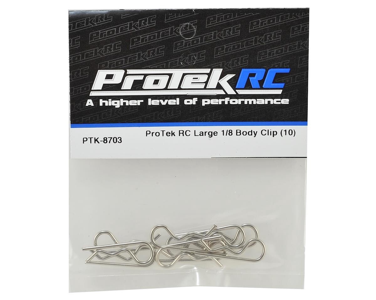 ProTek RC Large Body Clip (10) (1/8 Scale)