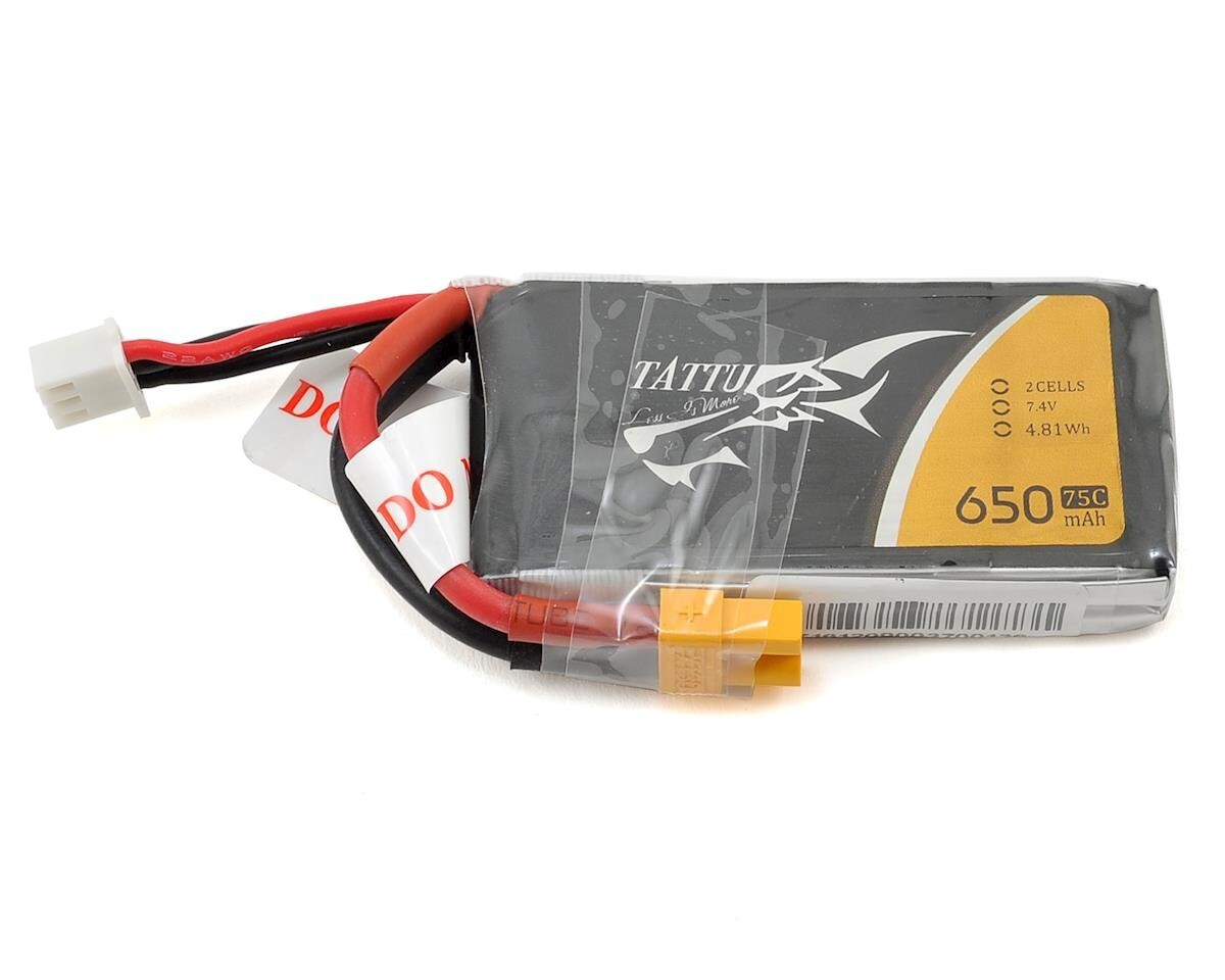 Tattu 2s LiPo Battery 75C (7.4V/650mAh)
