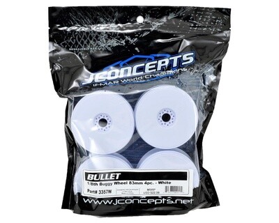 Bullet 1/8th Buggy Wheel 83mm (White) 4pc