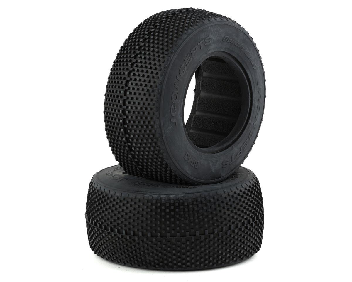 JCO3043-02  JConcepts Double Dee&#39;s Short Course Tires (2) (Green)