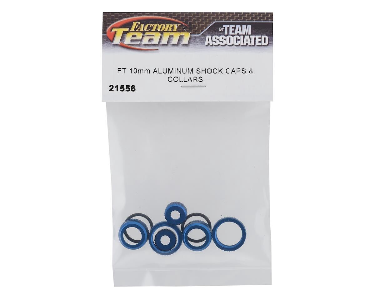 Team Associated Factory Team Reflex 14B/14T 10mm Aluminum Shock Caps &amp; Collars