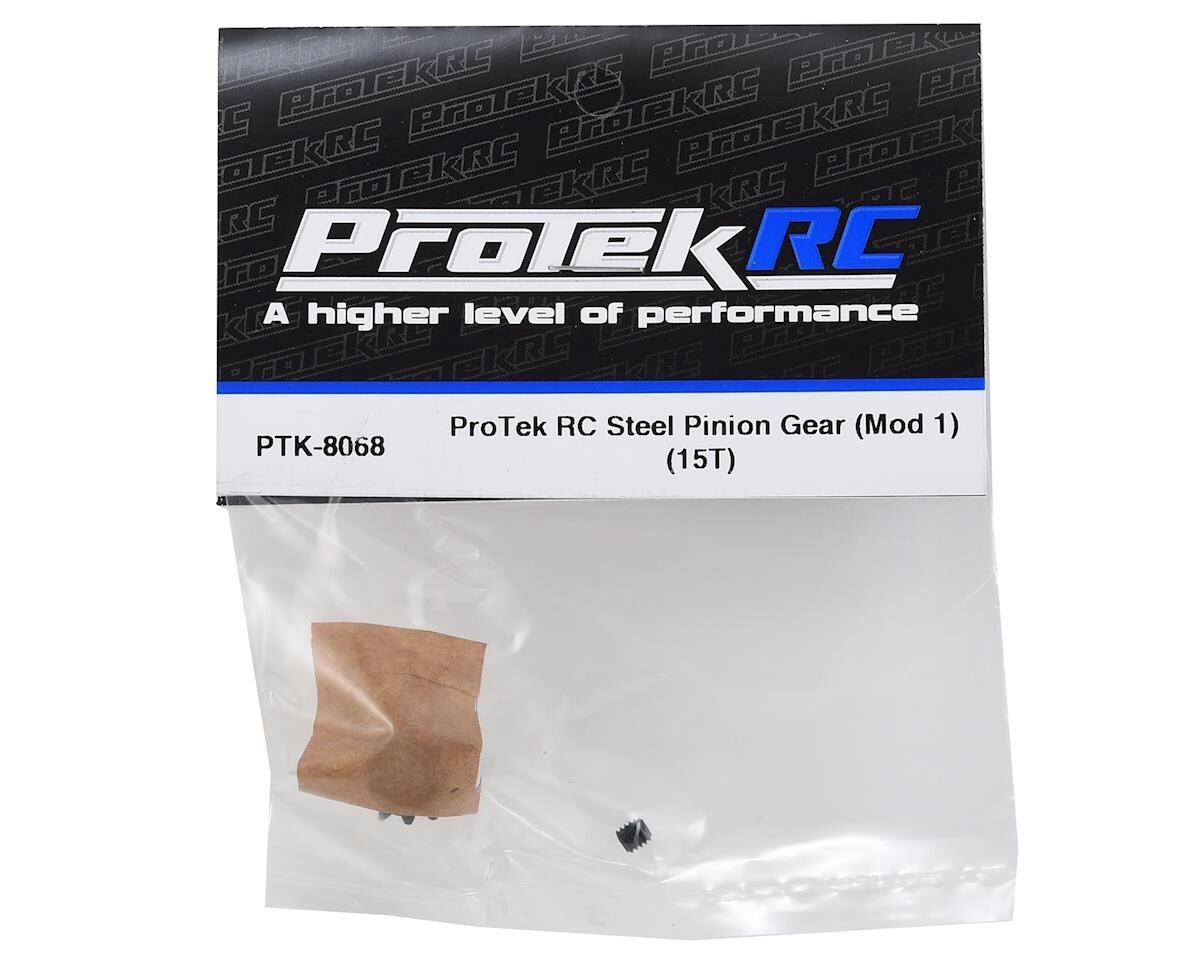 PTK-8068  ProTek RC Steel Mod 1 Pinion Gear (5mm Bore) (15T)