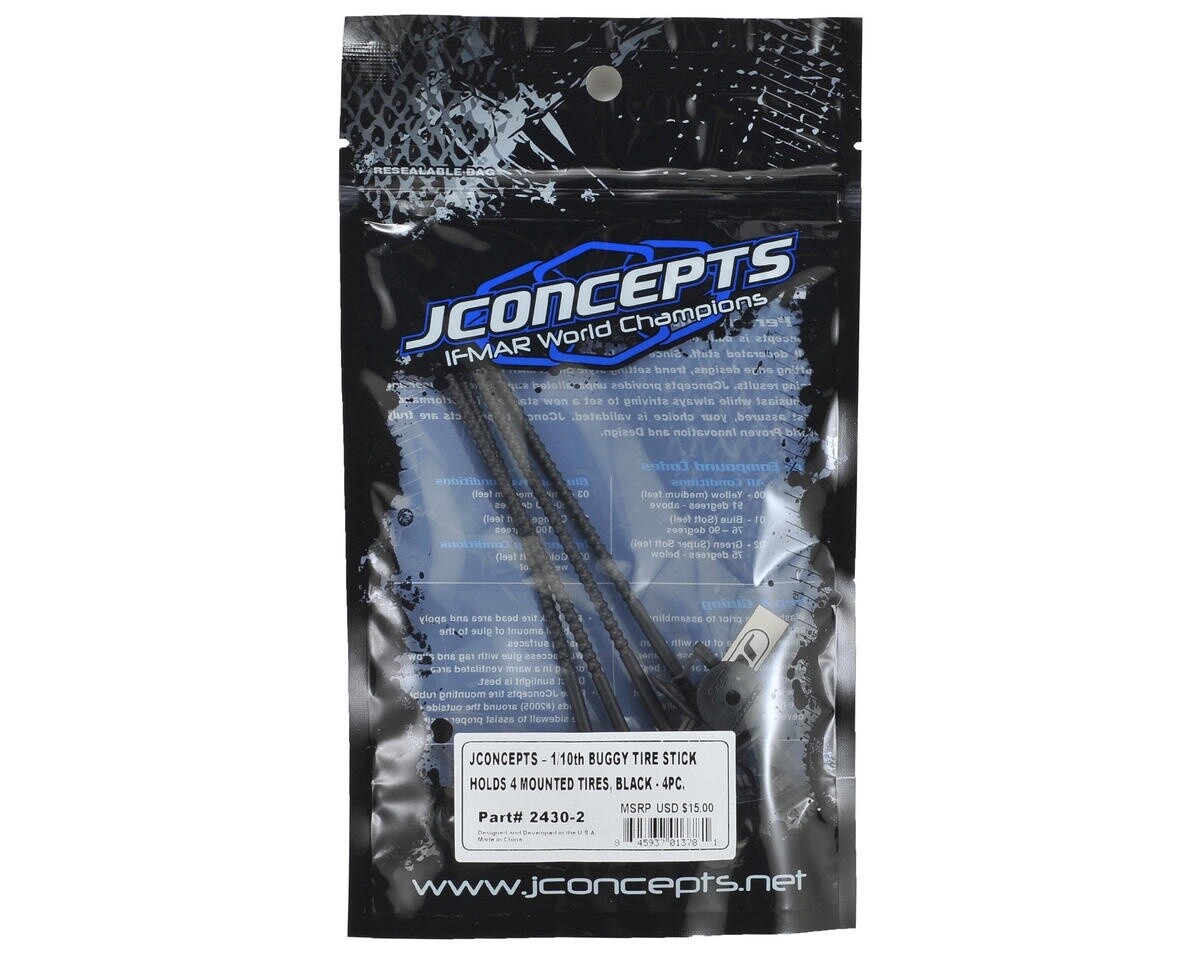JConcepts 1/10 Offroad Tire Stick (Black) (4)-2