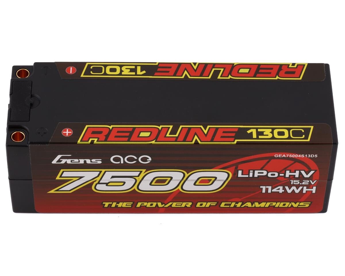 Gens Ace 4s LiHV LiPo Battery 130C w/5mm Bullets &amp; T-Style Adapter