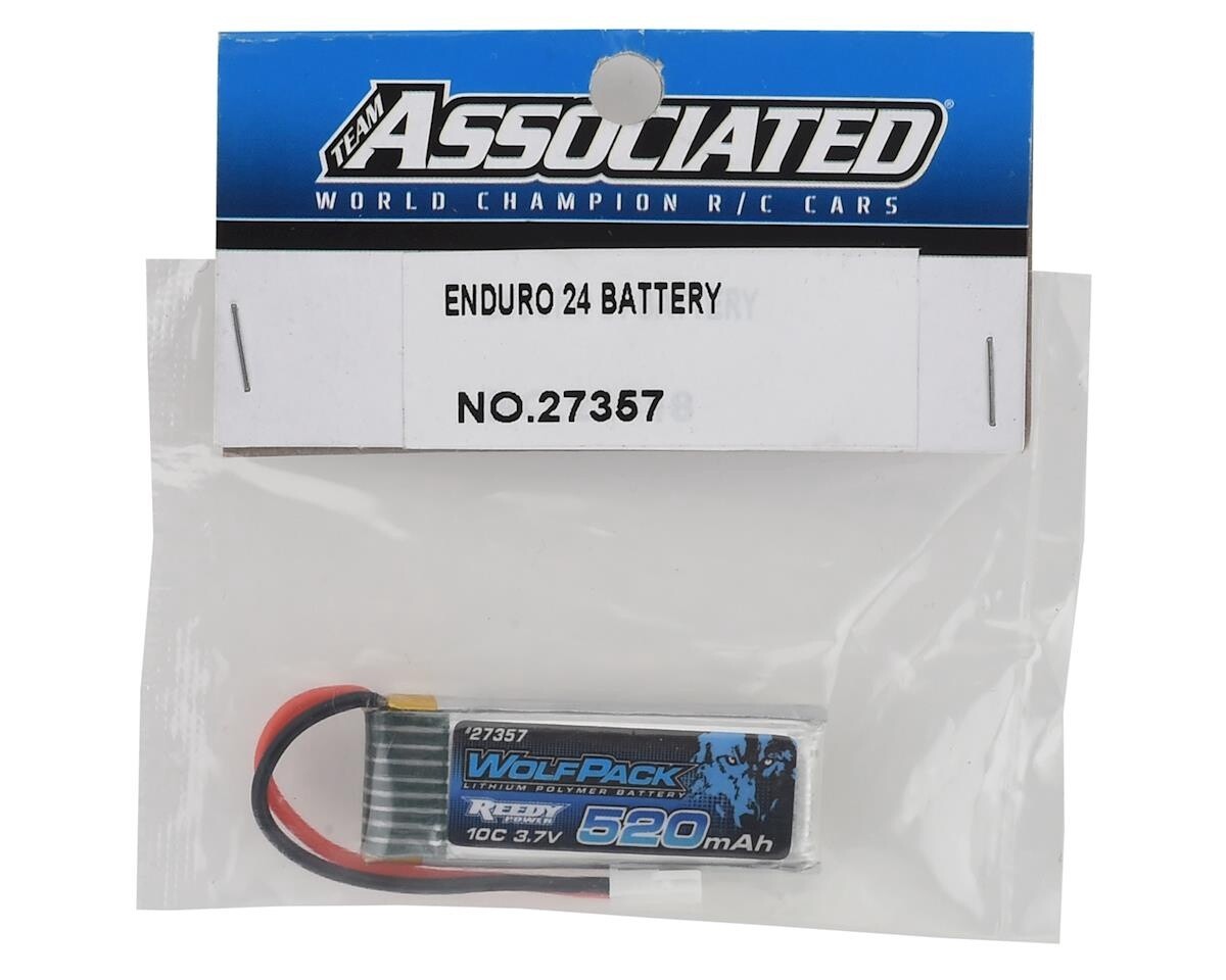 Reedy WolfPack 1S LiPo 10C Battery Pack w/Micro Connector (3.7V/520mAh)  ASC27357
