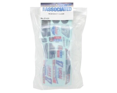 Team Associated SC28 Body w/Lucas Oil Decals (Clear)  ASC21425
