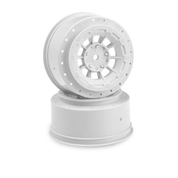 JConcepts 12mm Hex Hazard Short Course Wheels w/3mm Offset (White) (2) (SC5M)