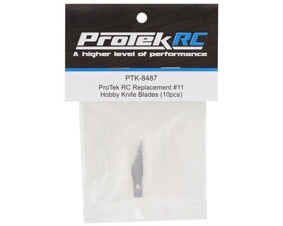PTK-8487  ProTek RC Replacement #11 Hobby Knife Blades (10pcs)