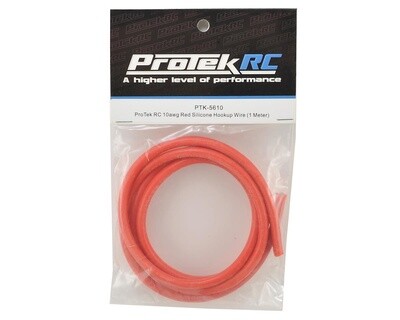 PTK-5610  ProTek RC Silicone Hookup Wire (Red) (1 Meter) (10AWG)