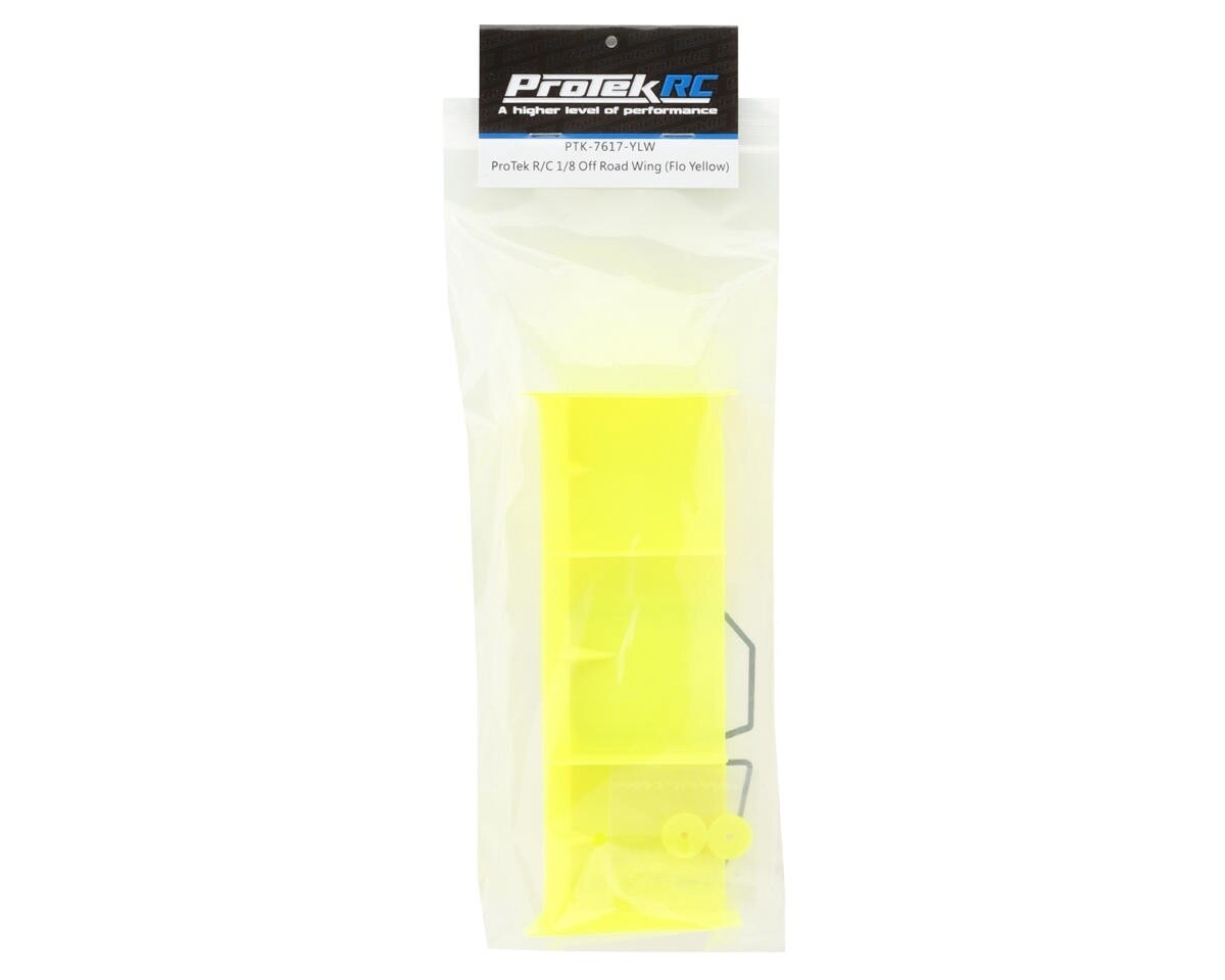 ProTek R/C 1/8 Off Road Wing (Yellow)  PTK-7617-YLW