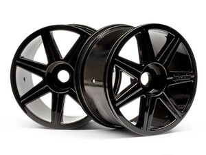 HPI101156    7 Spoke Black Chrome Trophy Truggy Wheels