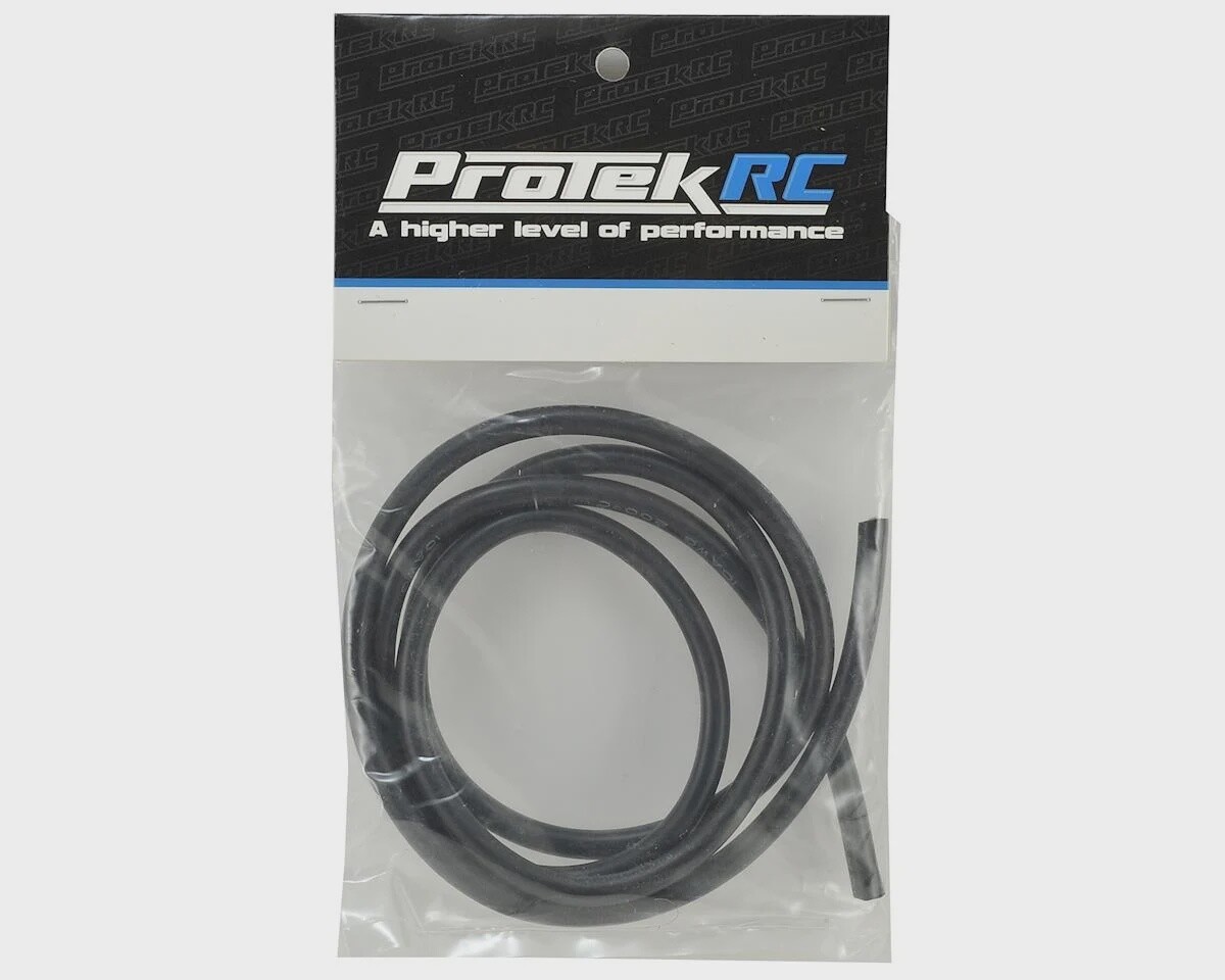 PTK-5611  ProTek RC Silicone Hookup Wire (Black) (1 Meter) (10AWG)