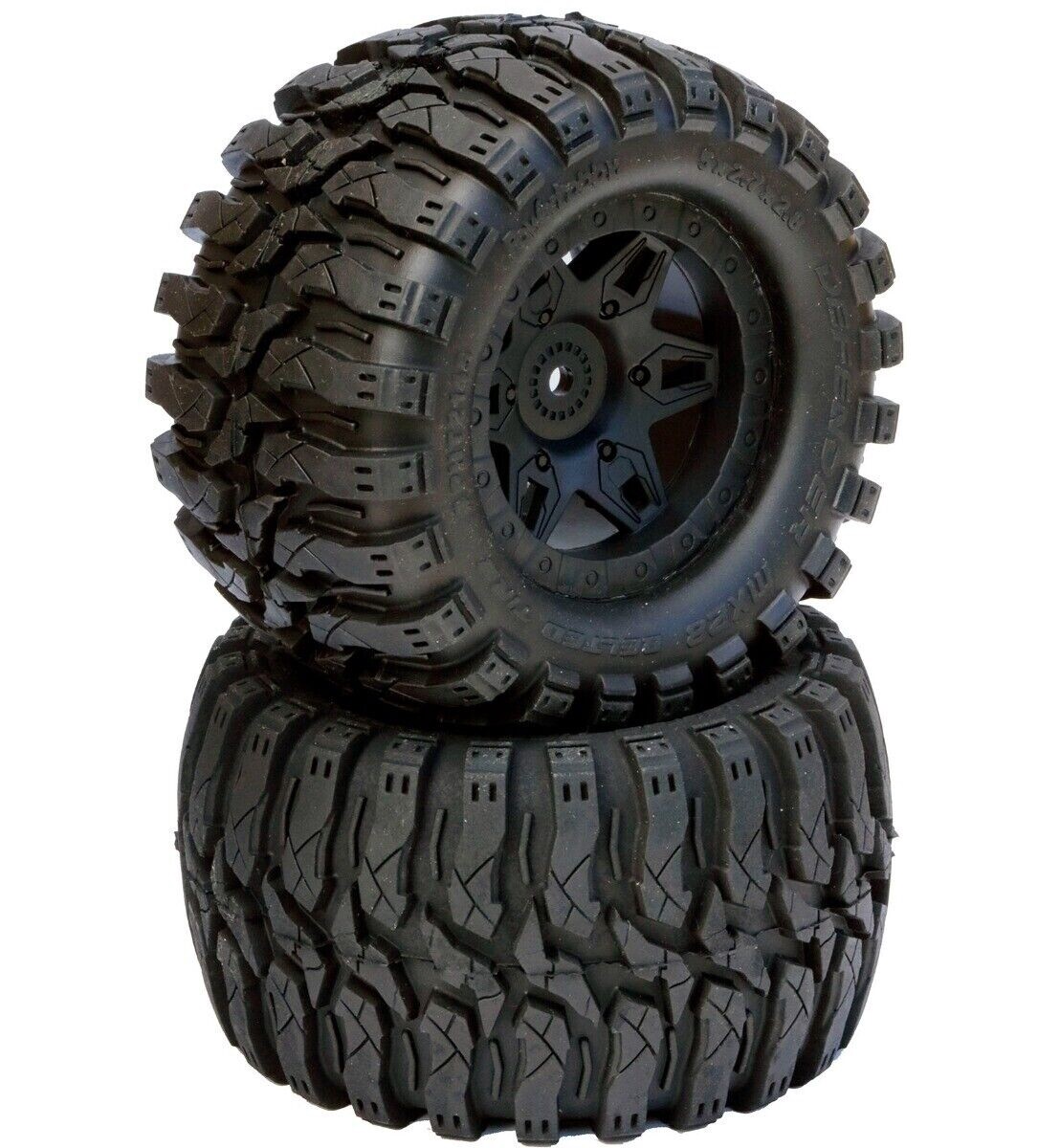 Powerhobby Defender 2.8 Belted All Terrain Tires 17MM 1/2&quot; Offset 1/10 Truck