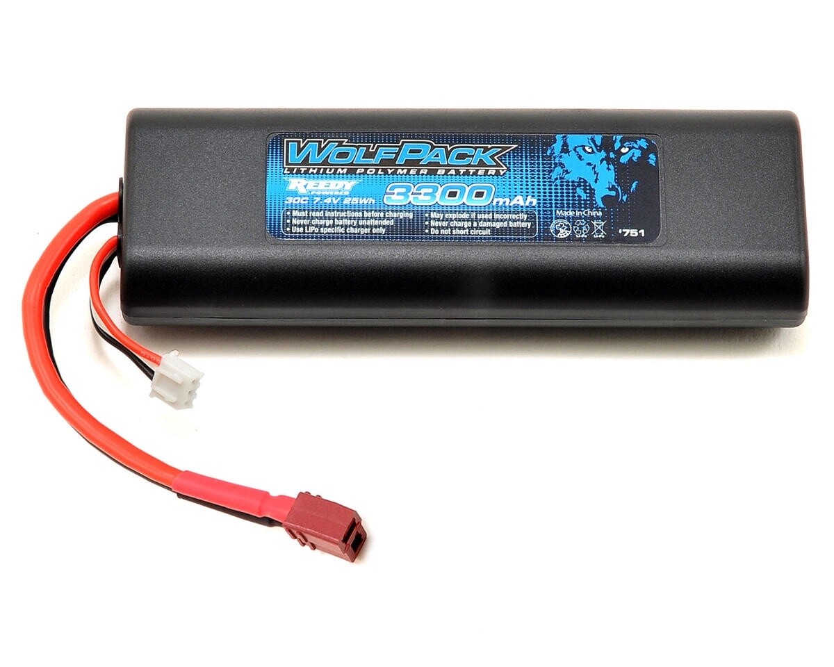 ASC751  Reedy WolfPack Gen2 2S Hard Case LiPo Battery Pack 30C (7.4V/3300mAh)