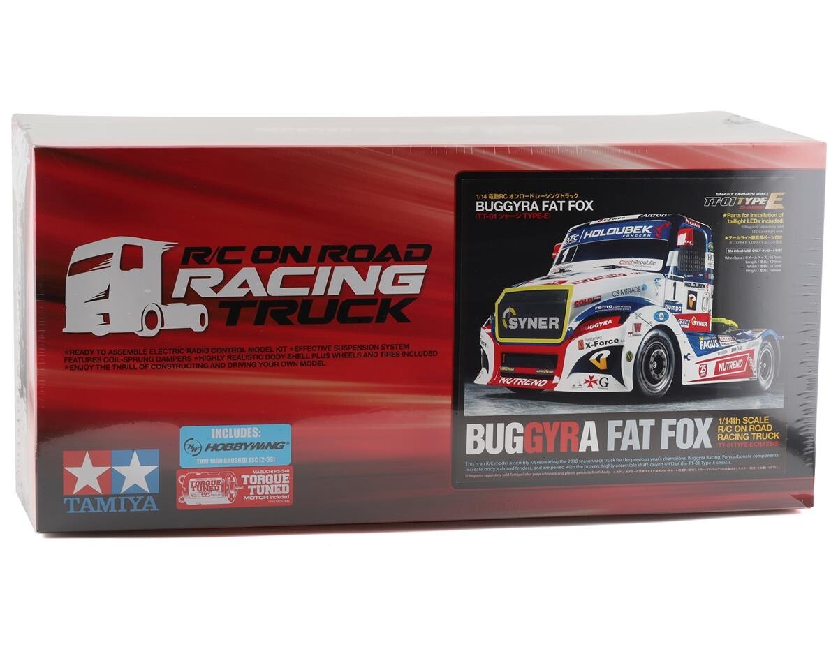 TAM58661-60A  Tamiya Buggyra Fat Fox 1/14 4WD On-Road Semi Truck Kit