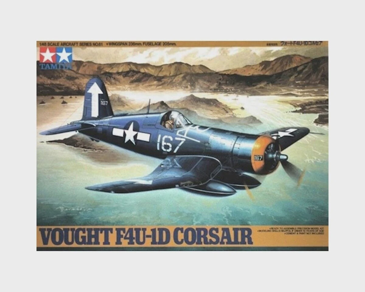 TAM61061  Tamiya 1/48 Vought F4U1D Corsair Model Kit