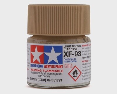 TAM81793   Tamiya XF-93 Light Brown DAK 1942 Acrylic Mini Paint (10ml)