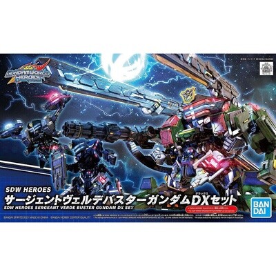 Bandai SDW Heroes Sergeant Verde Buster Gundam DX Set