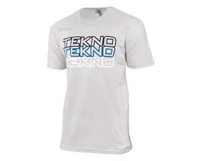 TKRTS08XL  Tekno RC Stacked Logo T-Shirt (Light Grey) (XL)