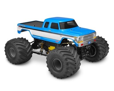 JCO0329JConcepts 1979 F250 SuperCab Monster Truck Body w/Bumpers (Clear)