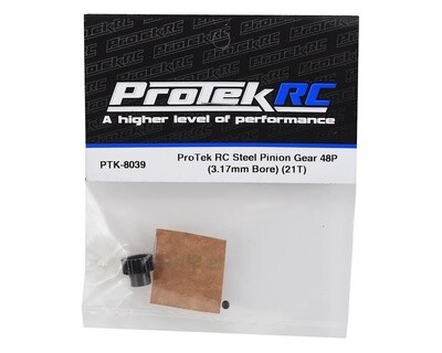 PTK-8039  ProTek RC Lightweight Steel 48P Pinion Gear (3.17mm Bore) (21T)