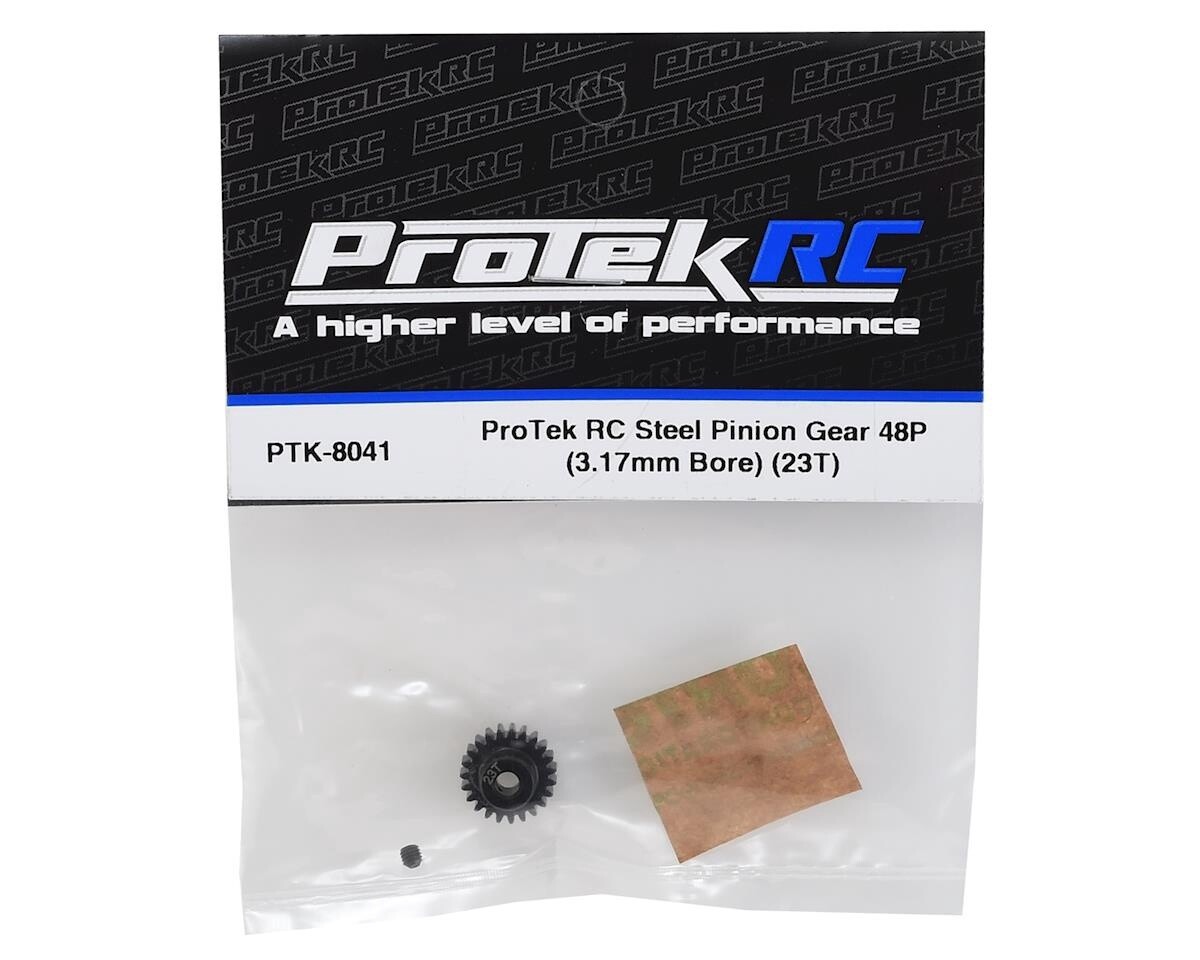 PTK-8041   ProTek RC Lightweight Steel 48P Pinion Gear (3.17mm Bore) (23T)