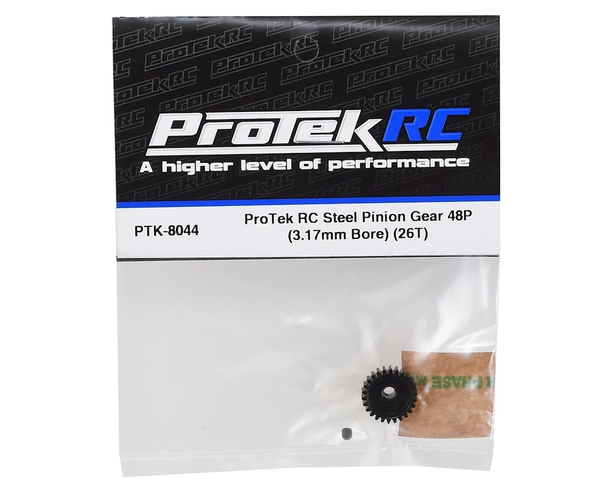 PTK-8044   ProTek RC Lightweight Steel 48P Pinion Gear (3.17mm Bore) (26T)