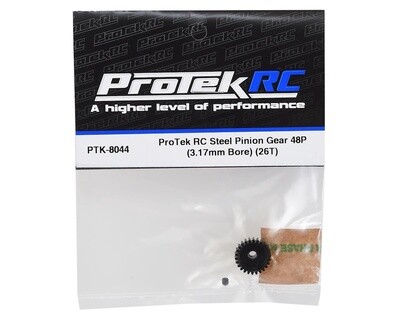 PTK-8044   ProTek RC Lightweight Steel 48P Pinion Gear (3.17mm Bore) (26T)