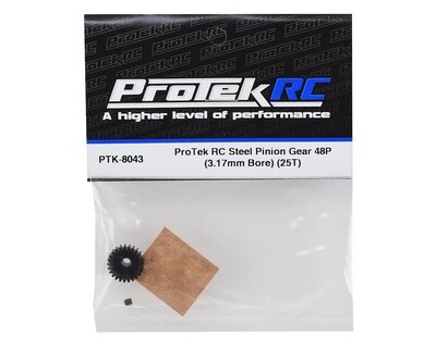 PTK-8043   ProTek RC Lightweight Steel 48P Pinion Gear (3.17mm Bore) (25T)