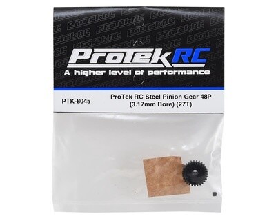 PTK-8045   ProTek RC Lightweight Steel 48P Pinion Gear (3.17mm Bore) (27T)