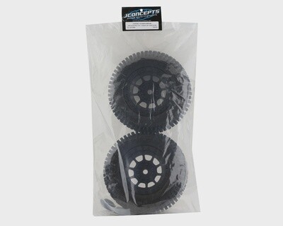 JCO4014-3994  JConcepts Choppers Pre-Mounted Monster Truck Tires w/Hazard Wheel (Black) (2) (Platinum)