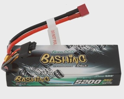 GEA522S35DGT  Gens Ace 2S G-Tech Smart &quot;Bashing&quot; LiPo Battery 35C (7.4V/5200mAh) w/T-Style