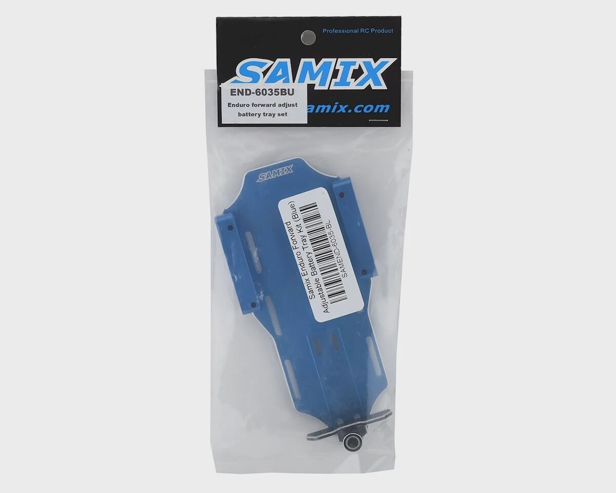 SAMEND-6035-BL   Samix Enduro Forward Adjustable Battery Tray Kit (Blue)