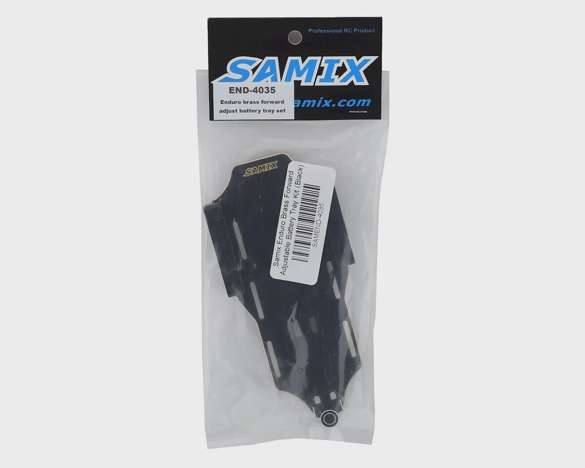 SAMEND-4035   Samix Enduro Brass Forward Adjustable Battery Tray Kit (Black)