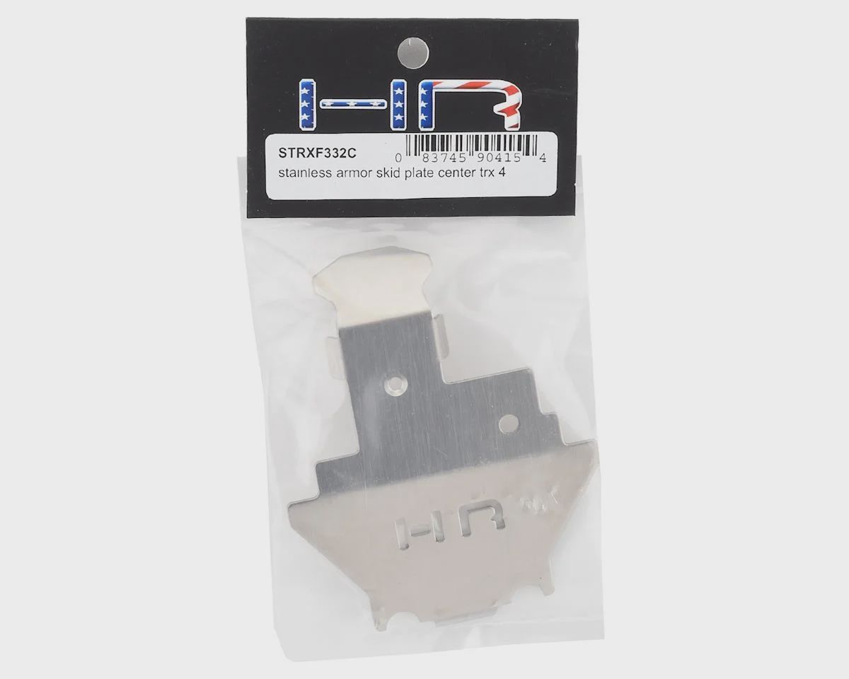 HRASTRXF332C  Hot Racing TRX4 Stainless Steel Center Skid Plate Armor