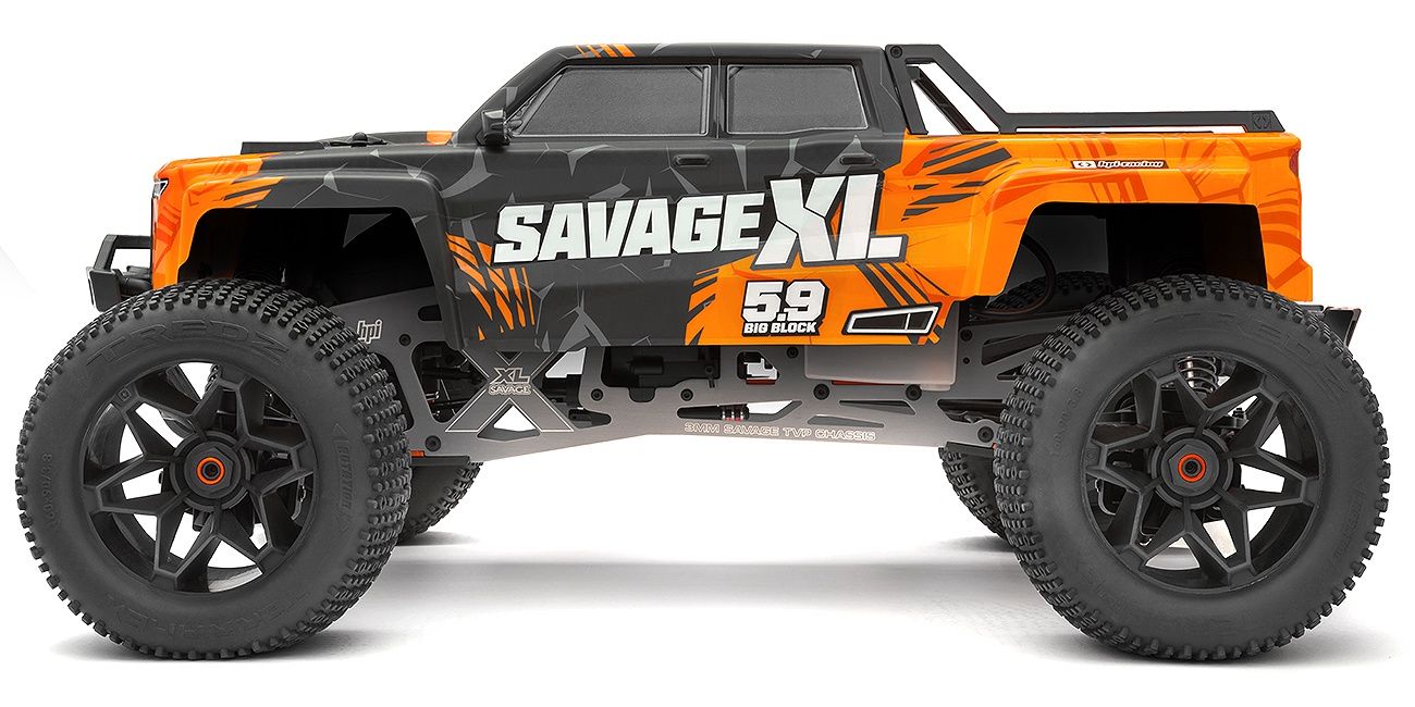 HPI160102   Savage XL 5.9 GTXL-6 Nitro Powered Monster Truck RTR, 1/8 scale, 4WD, 2.4GHz Radio System