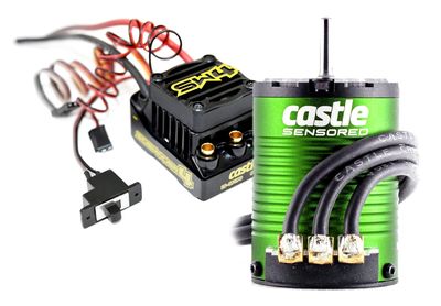 CSE010-0164-06   Castle Creations Sidewinder SW4 Waterproof 1/10 ESC/Motor Combo w/1410 (3800kV)
