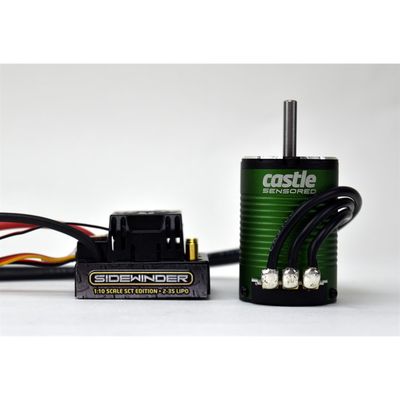 CSE010-0123-03   Castle Creations Sidewinder SCT WP ESC Combo w/Sensored 1410 Motor (3800kV)