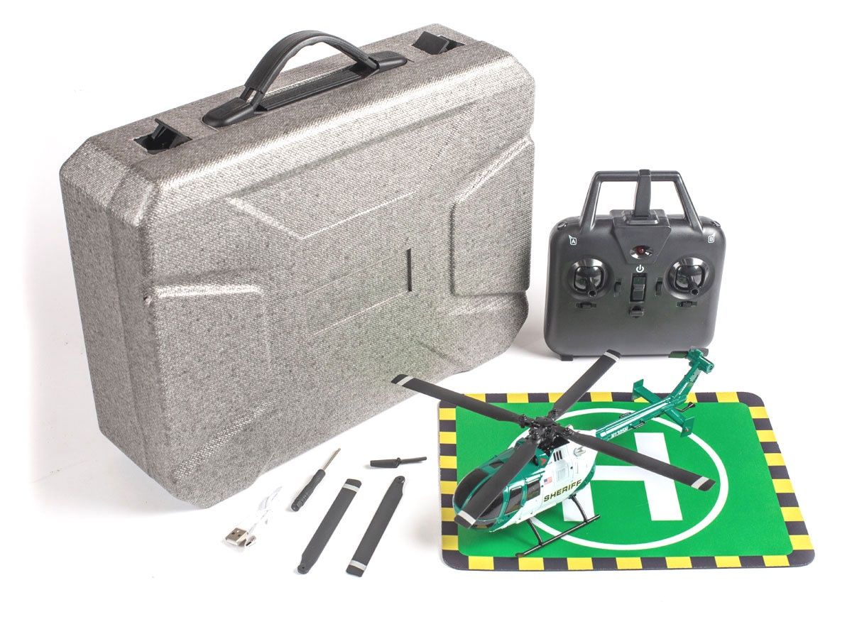 RGR6052  Hero-Copter, 4-Blade RTF Helicopter; Sheriff